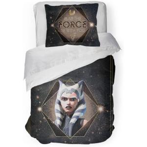 imageJay Franco Star Wars The Clone Wars Ahsoka Force Twin Comforter ampamp Sham Set  Kids Super Soft Bedding  Fade Resistant Microfiber Official Star Wars Product