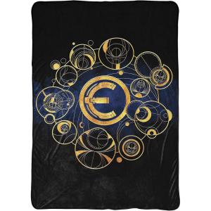 imageMarvel Avengers Blue Circle Fleece Plush Blanket 62 x 90TwinBlack  Eternals