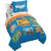 imageJay Franco Nickelodeon Teenage Mutant Ninja Turtles Ready to Roll 5 Piece Twin Bed Set  Includes Reversible Comforter ampamp Sheet Set Bedding  Super Soft Fade Resistant MicrofiberBlue  Blippi