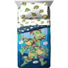 imageJay Franco Nickelodeon Teenage Mutant Ninja Turtles Ready to Roll 5 Piece Twin Bed Set  Includes Reversible Comforter ampamp Sheet Set Bedding  Super Soft Fade Resistant MicrofiberBlue  Tmnt
