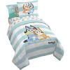 imageJay Franco Nickelodeon Teenage Mutant Ninja Turtles Ready to Roll 5 Piece Twin Bed Set  Includes Reversible Comforter ampamp Sheet Set Bedding  Super Soft Fade Resistant MicrofiberMulti  Bluey