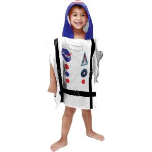 imageJay Franco Trend Collector Astronaut BathPoolBeach Hooded Poncho Towel  Super Soft ampamp Absorbent Cotton Towel  Measures 22 x 22 Inches