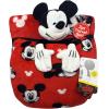 imageJay Franco Mickey Mouse Kids Travel Set  Blanket Pillow ampamp Plush Official Disney ProductRed  Mickey Mouse
