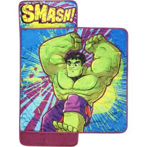 imageJay Franco Sesame Street Me So Hungry Nap Mat  Builtin Pillow and Blanket Featuring Cookie Monster  Super Soft Microfiber KidsToddlerChildrens Bedding Ages 35Green  Hulk