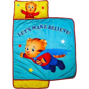imageJay Franco Sesame Street Me So Hungry Nap Mat  Builtin Pillow and Blanket Featuring Cookie Monster  Super Soft Microfiber KidsToddlerChildrens Bedding Ages 35Blue  Daniel Tiger