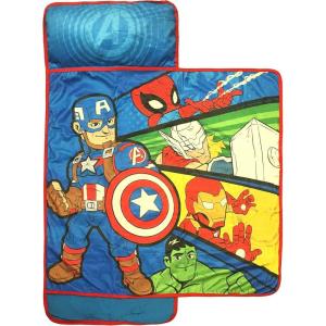 imageJay Franco Sesame Street Me So Hungry Nap Mat  Builtin Pillow and Blanket Featuring Cookie Monster  Super Soft Microfiber KidsToddlerChildrens Bedding Ages 35Blue  Avengers