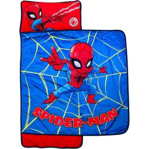 imageJay Franco Sesame Street Me So Hungry Nap Mat  Builtin Pillow and Blanket Featuring Cookie Monster  Super Soft Microfiber KidsToddlerChildrens Bedding Ages 35Blue  Spiderman