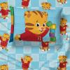 imageDaniel Tigers Neighborhood Tiger Trolley 4 Piece Toddler Bed Set  Includes Comforter ampamp Sheet Set Bedding  Super Soft Fade Resistant Microfiber Official Daniel Tigers Neighborhood Product