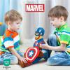 imageJay Franco Marvel Spidey and His Amazing Friends Miles Morales Pillow Buddy  Super Soft Polyester Microfiber 17 inches Official Marvel ProductBlue  Captain America
