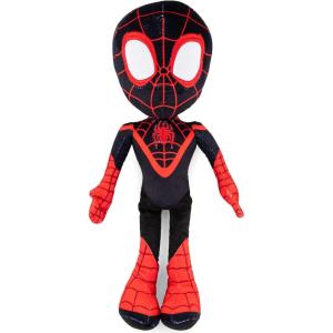 imageJay Franco Marvel Spidey and His Amazing Friends Miles Morales Pillow Buddy  Super Soft Polyester Microfiber 17 inches Official Marvel ProductBlack  Miles Morales