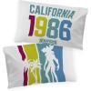 imageJay Franco Stranger Things California 1986 1 Single Reversible Pillowcase  DoubleSided Kids Super Soft BeddingWhite  Stranger Things