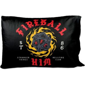imageJay Franco Stranger Things Hellfire Him 86 1 Single Reversible Pillowcase  DoubleSided Kids Super Soft BeddingMulti  Stranger Things