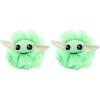 imageJay Franco Star Wars The Mandalorian Grogu 2 Piece Loofah Set  Kids Bath ampamp Shower Baby Yoda Body Scrubber SpongeGreen  Mandalorian