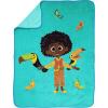 imageJay Franco Disney Encanto Sister Magic Throw Blanket  Measures 46 x 60 inches Kids Bedding Features Antonio  Fade Resistant Super Soft Fleece Official Encanto ProductTeal  Encanto