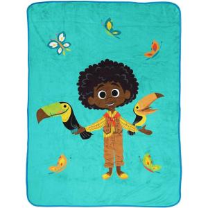 imageJay Franco Disney Encanto Sister Magic Throw Blanket  Measures 46 x 60 inches Kids Bedding Features Antonio  Fade Resistant Super Soft Fleece Official Encanto ProductTeal  Encanto