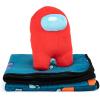imageJay Franco Among Us Tasks Mini Plush Pillow Buddy ampamp 46 Inch x 60 Inch Throw Set  Kids Super Soft 2 Piece Blanket Set