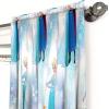 imageJay Franco Disney Frozen Magic Winter 63quot Decorative CurtainDrapes 4Piece Set 2 Panels 2 Tiebacks
