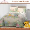imageDisney Lion King Twin Comforter Set  5 Piece Simba and Nala Bedding Includes Sheet Set ampamp Pillow Covers  Super Soft Cozy Safari Bedding