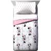 imageJay Franco Marvel Super Hero Adventures Double Team 4 Piece Twin Bed Set  Includes Reversible Comforter ampamp Sheet Set Bedding Features Avengers  Super Soft Fade Resistant MicrofiberWhite  Minnie Mouse