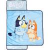 imageJay Franco Thomas ampamp Friends Racing Thomas Nap Mat  Builtin Pillow and Blanket  Super Soft Microfiber ToddlerChildrens Bedding Age 35Blue  Bluey