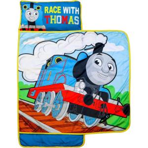 imageJay Franco Thomas ampamp Friends Racing Thomas Nap Mat  Builtin Pillow and Blanket  Super Soft Microfiber ToddlerChildrens Bedding Age 35Multi  Thomas