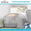 imageJay Franco Disney Moana Queen Comforter Set  7 Piece Bedding Includes Sheet Set ampamp Pillow Covers  Super Soft Floral Kids BeddingBeige  Stitch