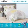 imageJay Franco Disney Moana Queen Comforter Set  7 Piece Bedding Includes Sheet Set ampamp Pillow Covers  Super Soft Floral Kids BeddingBeige  Stitch