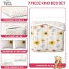 imageJay Franco Disney Moana Queen Comforter Set  7 Piece Bedding Includes Sheet Set ampamp Pillow Covers  Super Soft Floral Kids BeddingBeige  Winnie the Pooh
