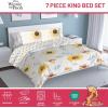 imageJay Franco Disney Moana Queen Comforter Set  7 Piece Bedding Includes Sheet Set ampamp Pillow Covers  Super Soft Floral Kids BeddingBeige  Winnie the Pooh