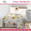 imageJay Franco Disney Moana Queen Comforter Set  7 Piece Bedding Includes Sheet Set ampamp Pillow Covers  Super Soft Floral Kids BeddingBeige  Winnie the Pooh