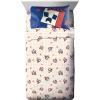 imageJay Franco Disney Moana Queen Comforter Set  7 Piece Bedding Includes Sheet Set ampamp Pillow Covers  Super Soft Floral Kids BeddingBlue  Minecraft 01