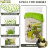 imageJay Franco Disney Moana Queen Comforter Set  7 Piece Bedding Includes Sheet Set ampamp Pillow Covers  Super Soft Floral Kids BeddingBrown  Shrek