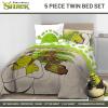 imageJay Franco Disney Moana Queen Comforter Set  7 Piece Bedding Includes Sheet Set ampamp Pillow Covers  Super Soft Floral Kids BeddingBrown  Shrek