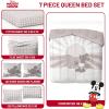 imageJay Franco Disney Moana Queen Comforter Set  7 Piece Bedding Includes Sheet Set ampamp Pillow Covers  Super Soft Floral Kids BeddingGrey  Mickey Mouse