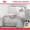 imageJay Franco Disney Moana Queen Comforter Set  7 Piece Bedding Includes Sheet Set ampamp Pillow Covers  Super Soft Floral Kids BeddingGrey  Mickey Mouse