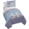 imageJay Franco Disney Moana Queen Comforter Set  7 Piece Bedding Includes Sheet Set ampamp Pillow Covers  Super Soft Floral Kids BeddingGrey  Mickey and Minnie