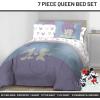 imageJay Franco Disney Moana Queen Comforter Set  7 Piece Bedding Includes Sheet Set ampamp Pillow Covers  Super Soft Floral Kids BeddingGrey  Mickey and Minnie
