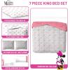 imageJay Franco Disney Moana Queen Comforter Set  7 Piece Bedding Includes Sheet Set ampamp Pillow Covers  Super Soft Floral Kids BeddingGrey  Minnie Mouse