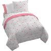 imageJay Franco Disney Moana Queen Comforter Set  7 Piece Bedding Includes Sheet Set ampamp Pillow Covers  Super Soft Floral Kids BeddingGrey  Minnie Mouse