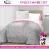 imageJay Franco Disney Moana Queen Comforter Set  7 Piece Bedding Includes Sheet Set ampamp Pillow Covers  Super Soft Floral Kids BeddingGrey  Minnie Mouse