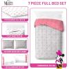 imageJay Franco Disney Moana Queen Comforter Set  7 Piece Bedding Includes Sheet Set ampamp Pillow Covers  Super Soft Floral Kids BeddingGrey  Minnie Mouse