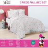 imageJay Franco Disney Moana Queen Comforter Set  7 Piece Bedding Includes Sheet Set ampamp Pillow Covers  Super Soft Floral Kids BeddingGrey  Minnie Mouse