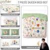 imageJay Franco Disney Moana Queen Comforter Set  7 Piece Bedding Includes Sheet Set ampamp Pillow Covers  Super Soft Floral Kids BeddingMulti  Harry Potter 01