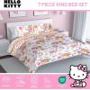 imageJay Franco Disney Moana Queen Comforter Set  7 Piece Bedding Includes Sheet Set ampamp Pillow Covers  Super Soft Floral Kids BeddingMulti  Hello Kitty