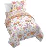 imageJay Franco Disney Moana Queen Comforter Set  7 Piece Bedding Includes Sheet Set ampamp Pillow Covers  Super Soft Floral Kids BeddingMulti  Hello Kitty