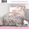 imageJay Franco Disney Moana Queen Comforter Set  7 Piece Bedding Includes Sheet Set ampamp Pillow Covers  Super Soft Floral Kids BeddingMulti  Hello Kitty