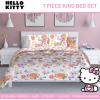 imageJay Franco Disney Moana Queen Comforter Set  7 Piece Bedding Includes Sheet Set ampamp Pillow Covers  Super Soft Floral Kids BeddingMulti  Hello Kitty