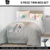imageJay Franco Disney Moana Queen Comforter Set  7 Piece Bedding Includes Sheet Set ampamp Pillow Covers  Super Soft Floral Kids BeddingMulti  Nightmare Before Christmas