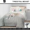 imageJay Franco Disney Moana Queen Comforter Set  7 Piece Bedding Includes Sheet Set ampamp Pillow Covers  Super Soft Floral Kids BeddingMulti  Nightmare Before Christmas