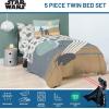 imageJay Franco Disney Moana Queen Comforter Set  7 Piece Bedding Includes Sheet Set ampamp Pillow Covers  Super Soft Floral Kids BeddingMulti  Star Wars 02